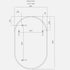 Aaden Pill Black Wall Mirror